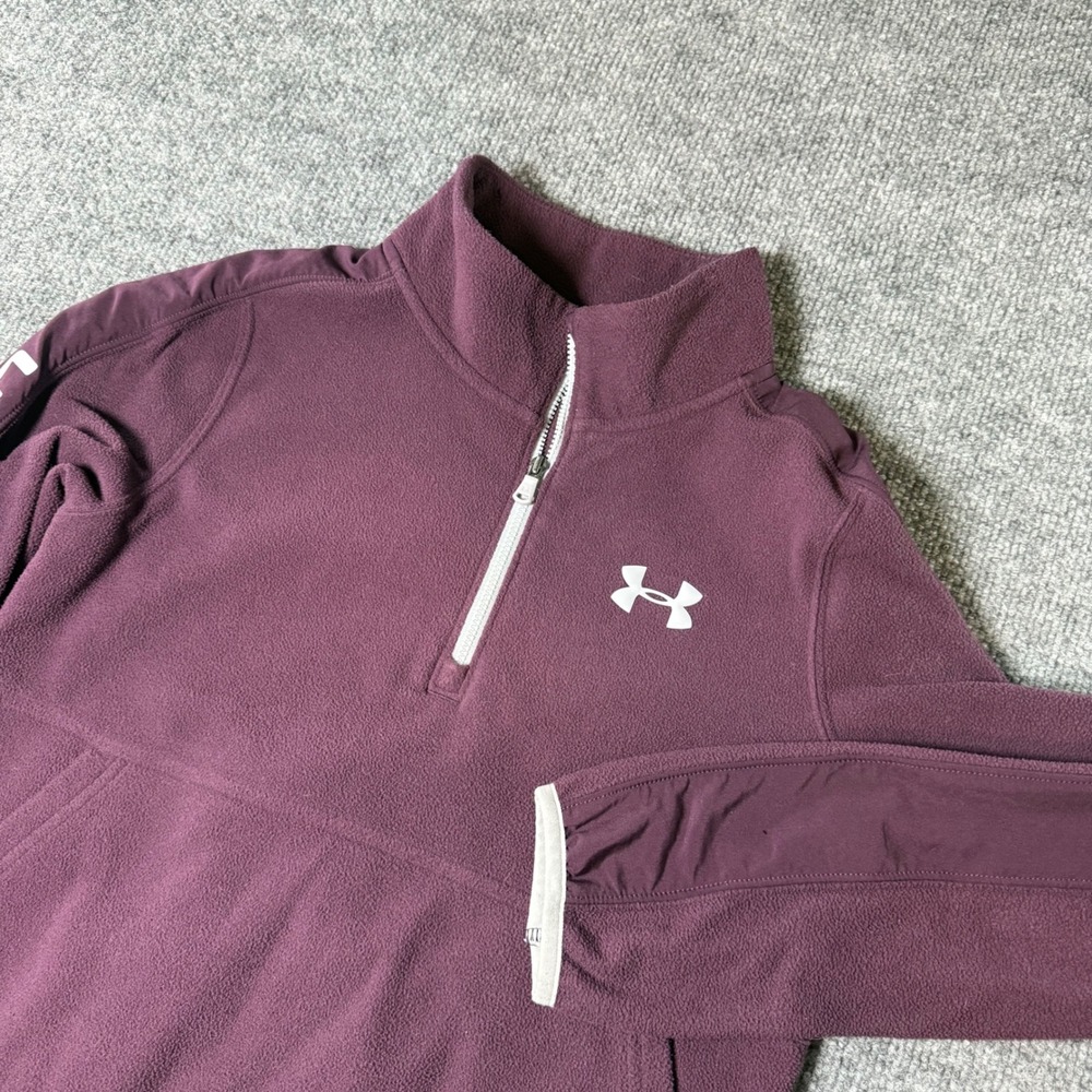 Under Armour Kids YMD Medium‎ Purple Fleece 1/4 Zip Pullover ColdGear